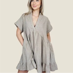 By together striped mini dress